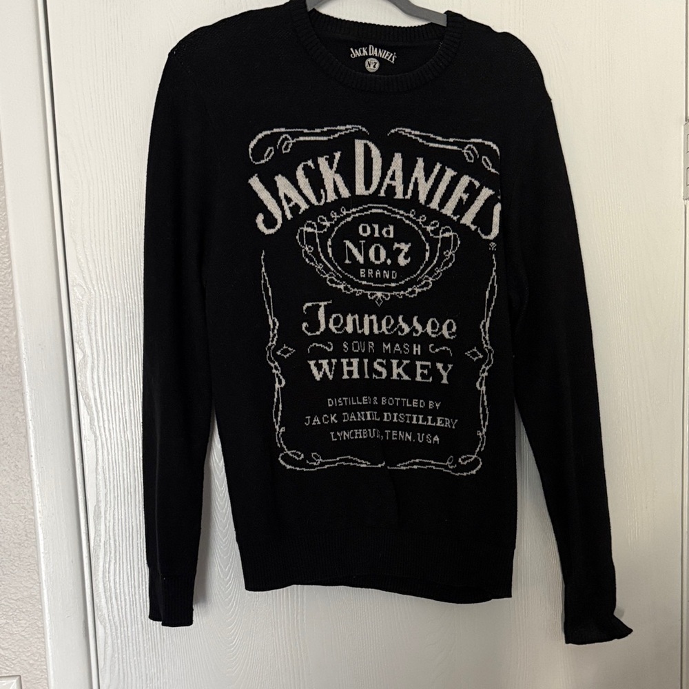 Lucky Brand Black Crewneck Sweater
